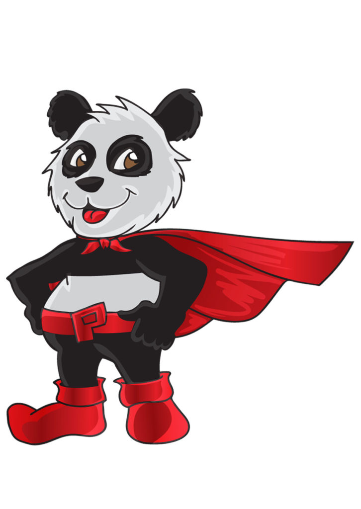 Mascotte Super-Panda